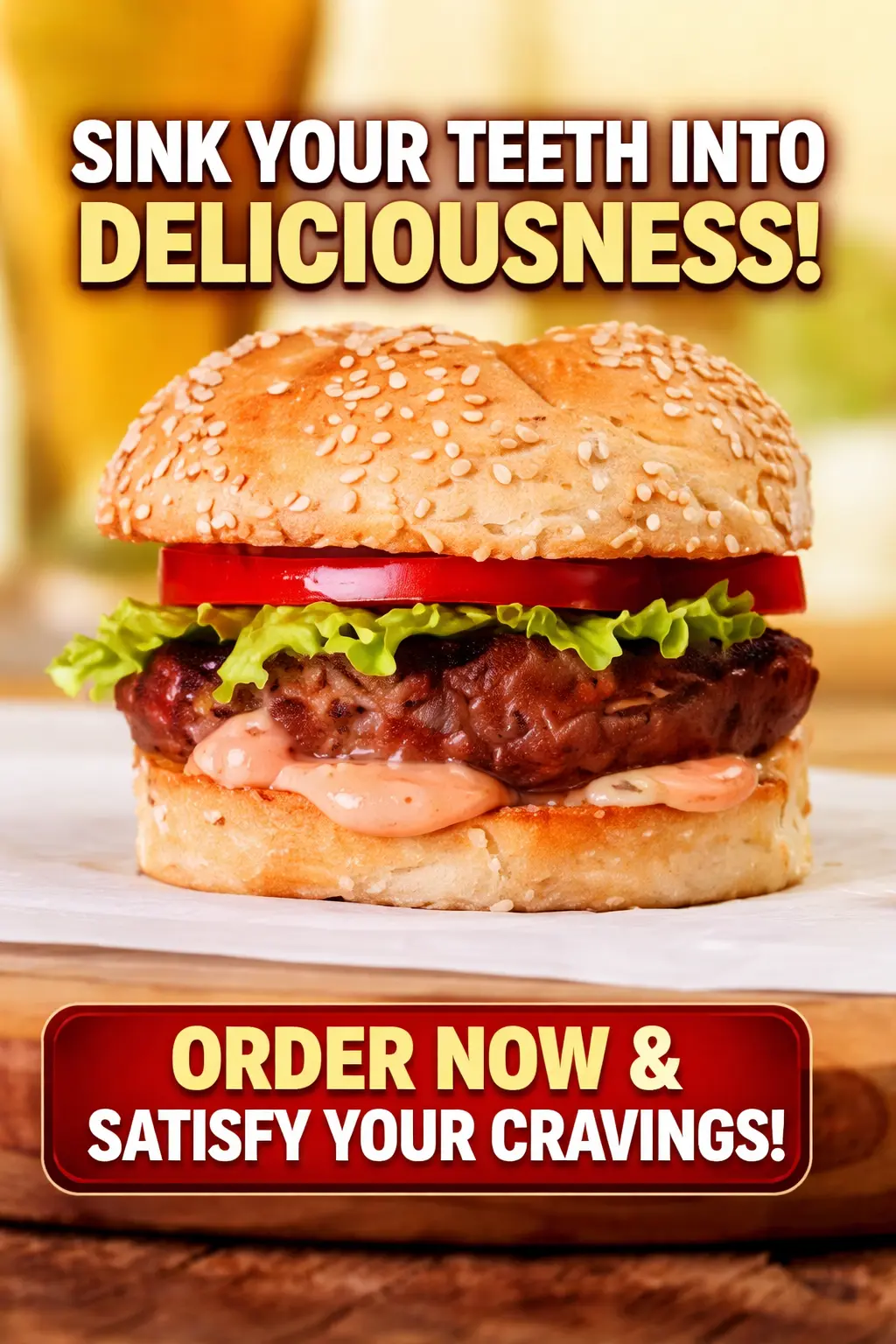 American Cheese Hamburger