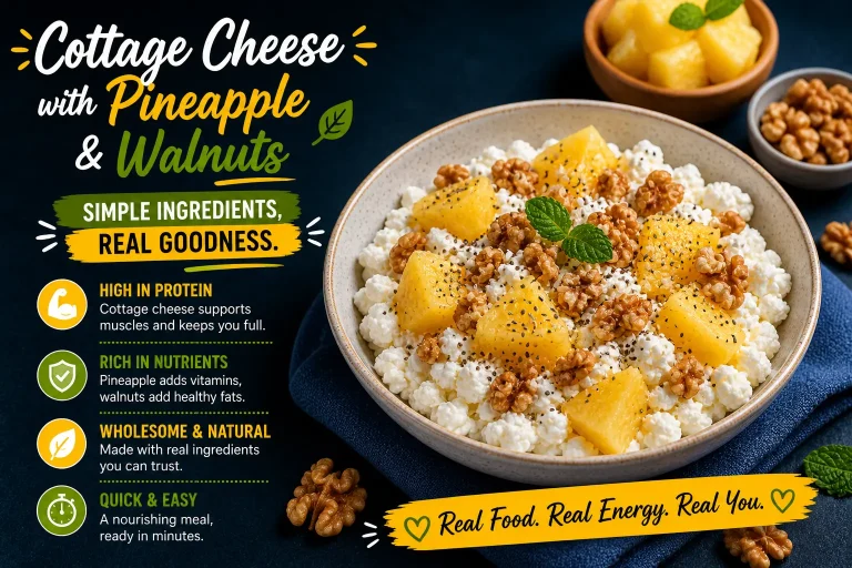 Cottage Cheese with Pineapple & Walnuts Breakfast 6 Cottage Cheese with Pineapple & Walnuts